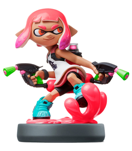 Фигурка Amiibo Инклинг-девочка / Inkling Girl (Неоново-розовая) (Splatoon Collection)