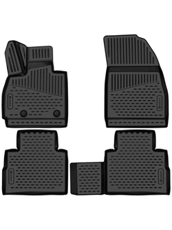 Коврики в салон для EXEED RX 2023 - 4шт. (полиуретан) ELEMENT3DAN0628210K