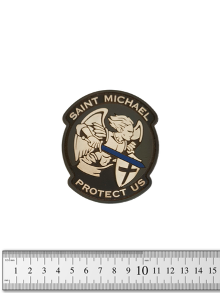 Шеврон Saint Michael Protect Us PVC