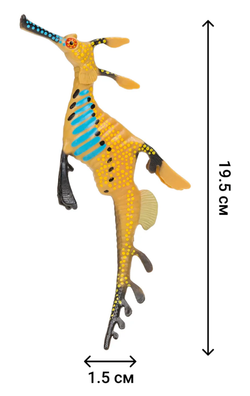 Игровой набор Masai Mara серия Мир океана: рыбка-клоун, рыбка-лиса, рыбка-хирург, морской конек, морской дракон