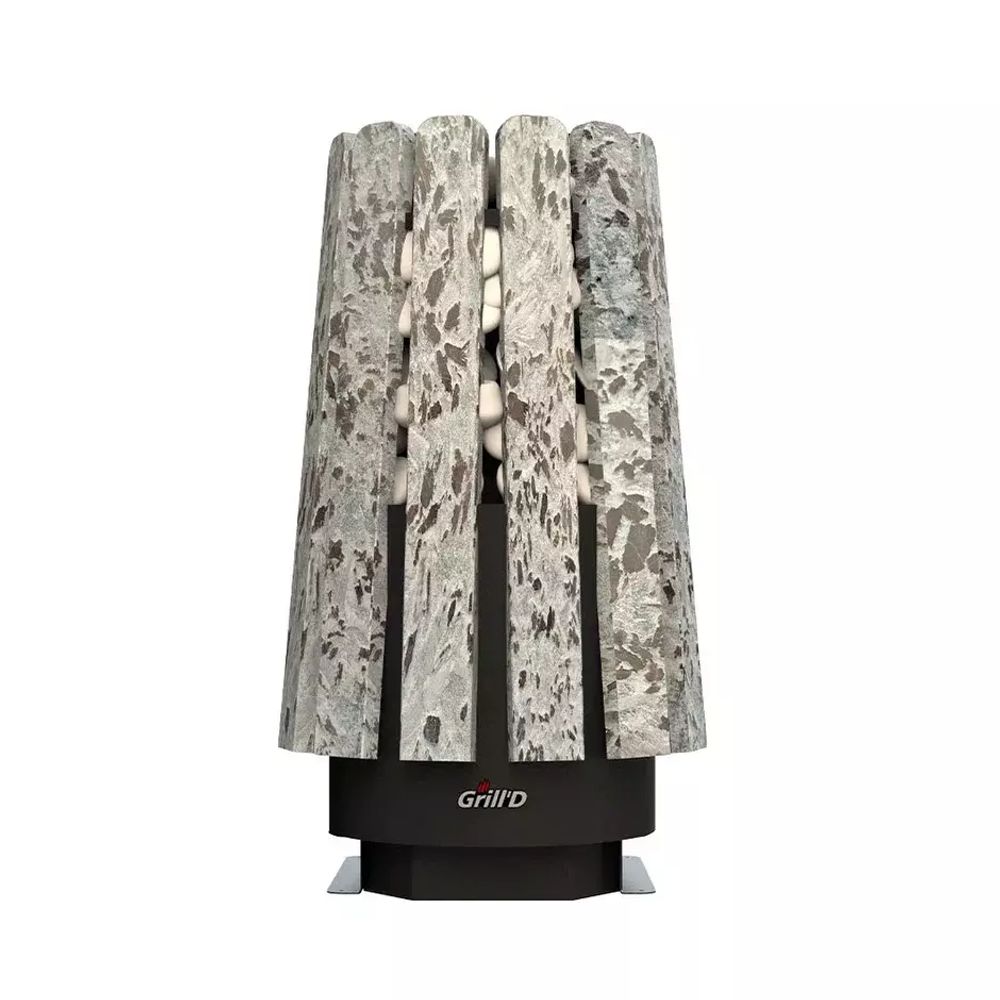 Дровяная банная печь Grill'D Cometa Vega 350 Short Window Max Stone Pro (Серпентинит)