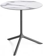 Стол ламинированный обеденный складной Scab Design Tripe Maxi Folding, антрацит, белый мрамор Каррара