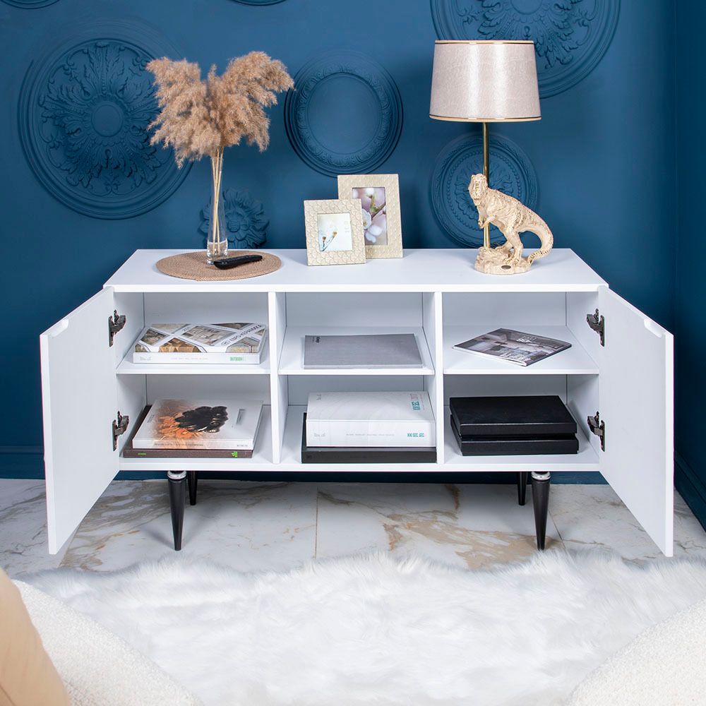 Тумба под ТВ Тропик 117см Классика Айс Найт Сильвер