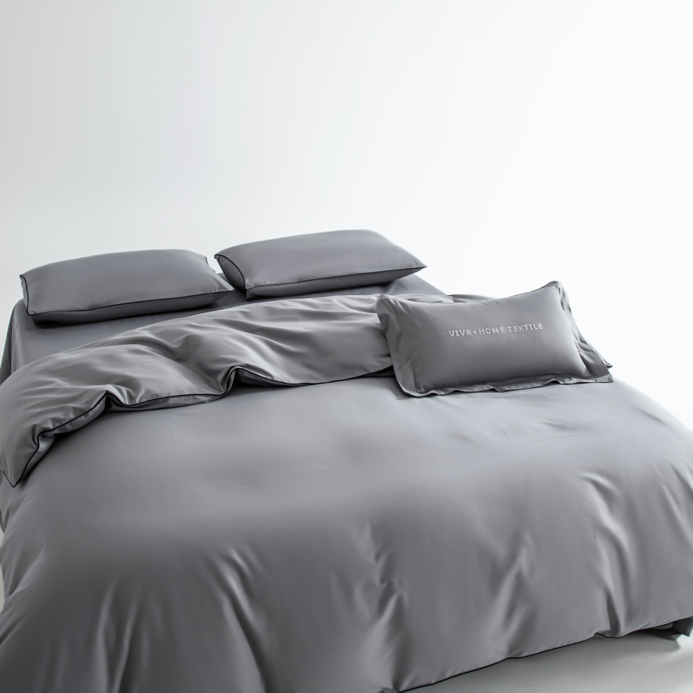 Комплект постельного белья Однотонный Сатин Элитный OCE014