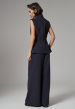 Жилет на молнии синий