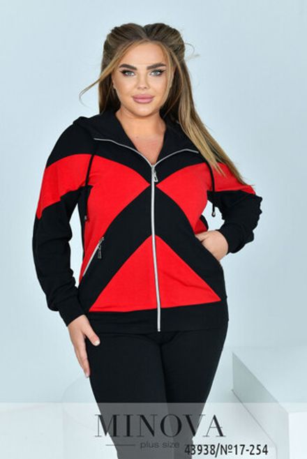 Костюм 17-254-черный-красный Minova Фото 2