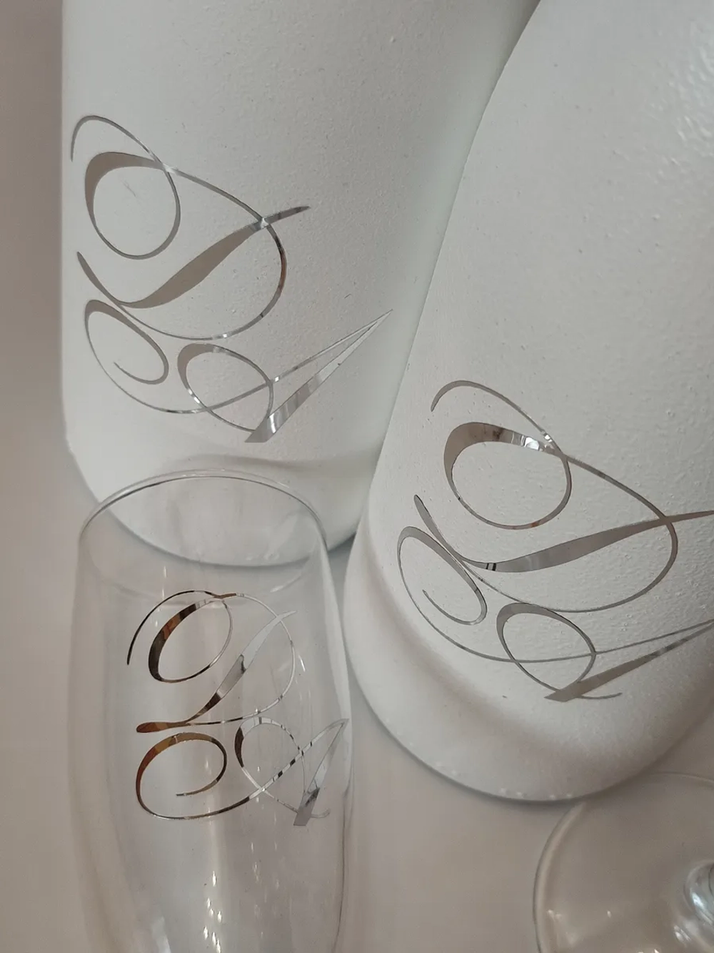 Наклейки свадебные буквы инициалы " У "