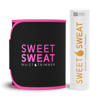 Sweet Sweat, Bundle with Trimmer & Sweet Sweat Stick, Комплект мази с кокосовым ароматом (182 гр.) и с поясом  для похудения
