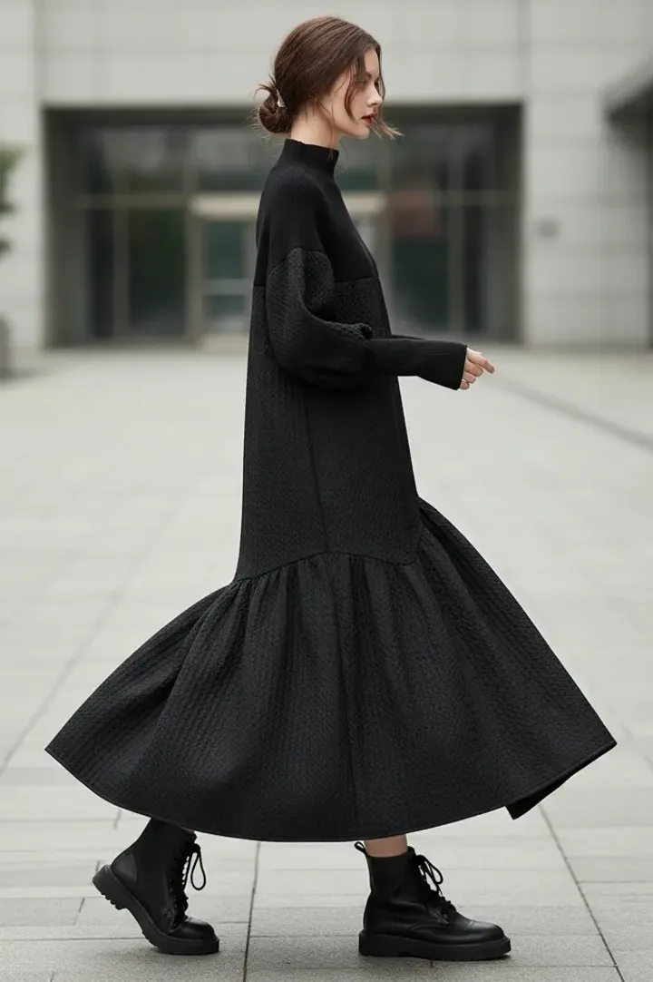 Платье из жатой ткани «ZHAKO»