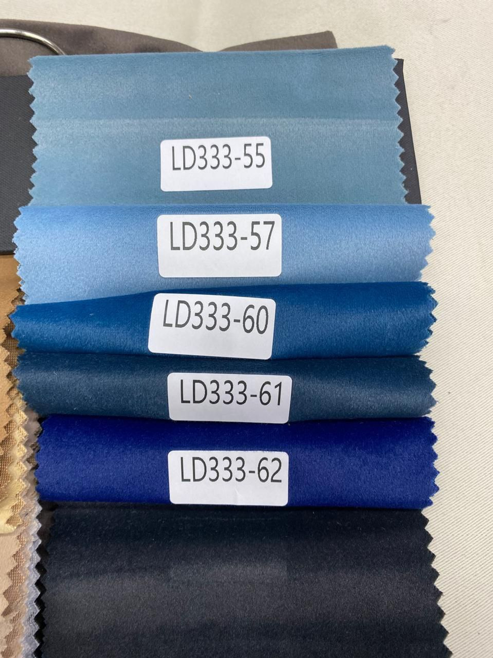 Портьерная ткань бархат LD 333 (высота 280 см, Китай)