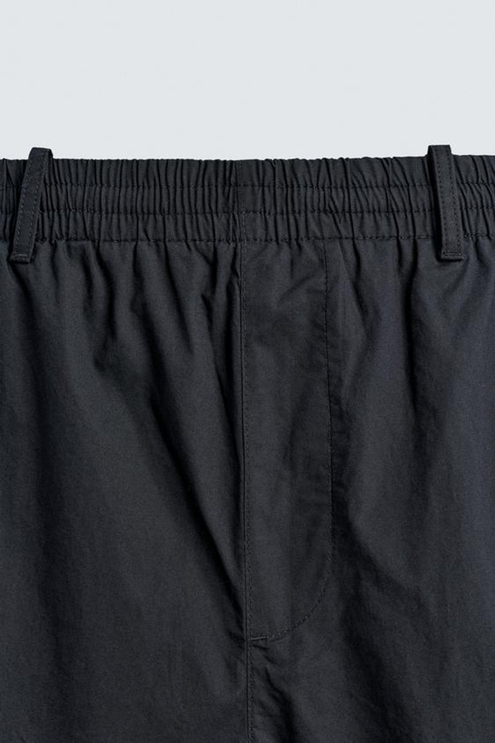 ZARA БРЮКИ STRAIGHT FIT ИЗ ПОПЛИНА, МОРСКОЙ СИНИЙ
