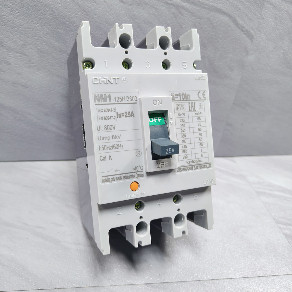 Автомат 50кА 3Р - CHINT NM1-125H (100А, 40А, 32А, 25А)