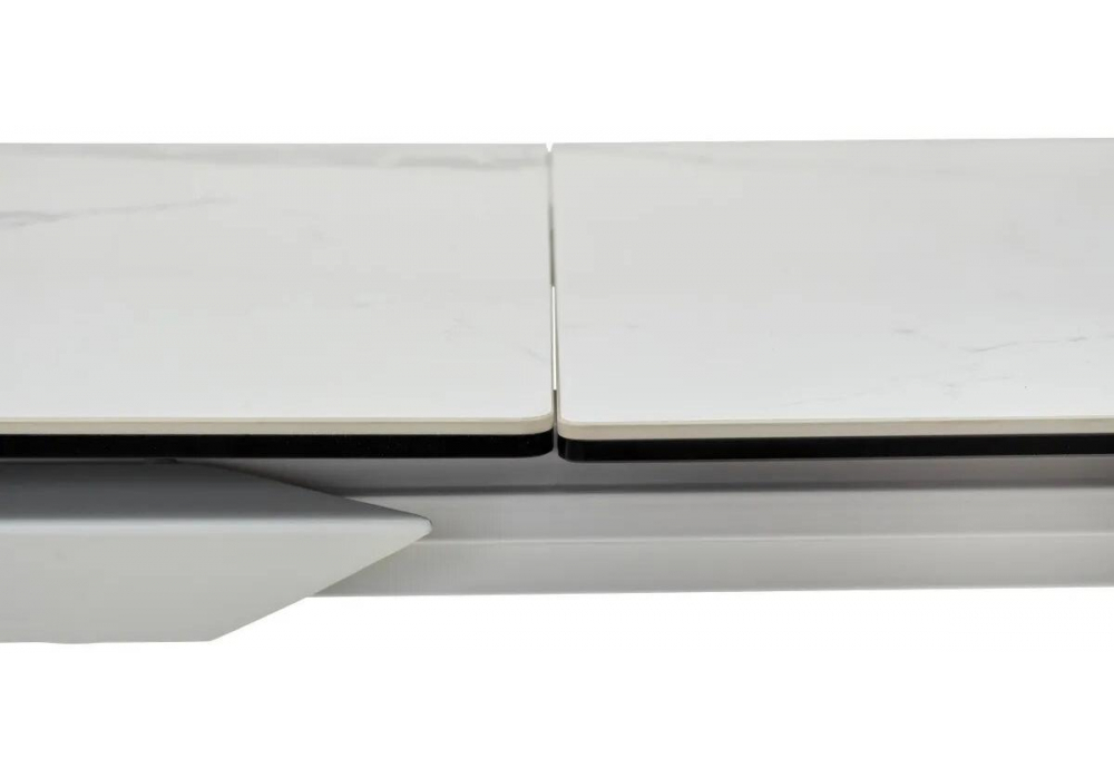 Керамический стол Woodville Cremona 140 matte statuario белый мрамор матовый, белый