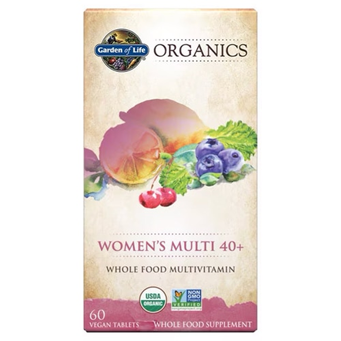 Мультивитамины для женщин 40+, Women&#39;s Multi 40+, Garden of Life, 60 вегетарианских таблеток
