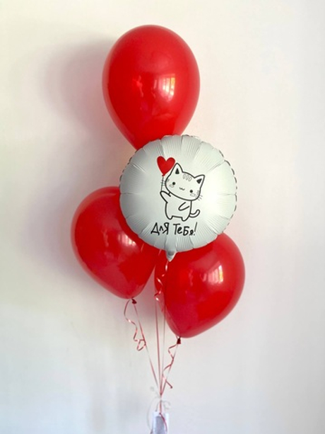 Воздушные шары с котиком №3389