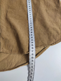 Рубашка Zara однотонная с хлопком 52 размер