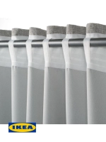 ИНГИМУНДА гардины затемняющие, 2шт, серый