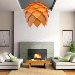 Подвесной светильник Crimea Pine Cone natural wood D20