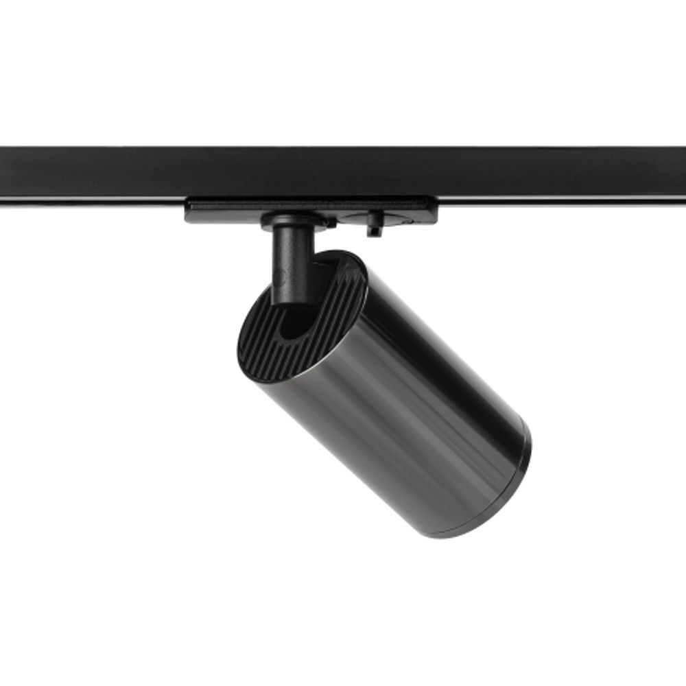 Трековый светильник однофазный ЭРА TR39-GU10 ВСН под лампу GU10 черный хром | Однофазные светильники под лампу