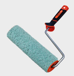 Валик Микрофибра 180мм, d50мм, d8мм, ворс12мм, 2К ПРЕМИУМ Бело-зел нитки PROFI /550-8180