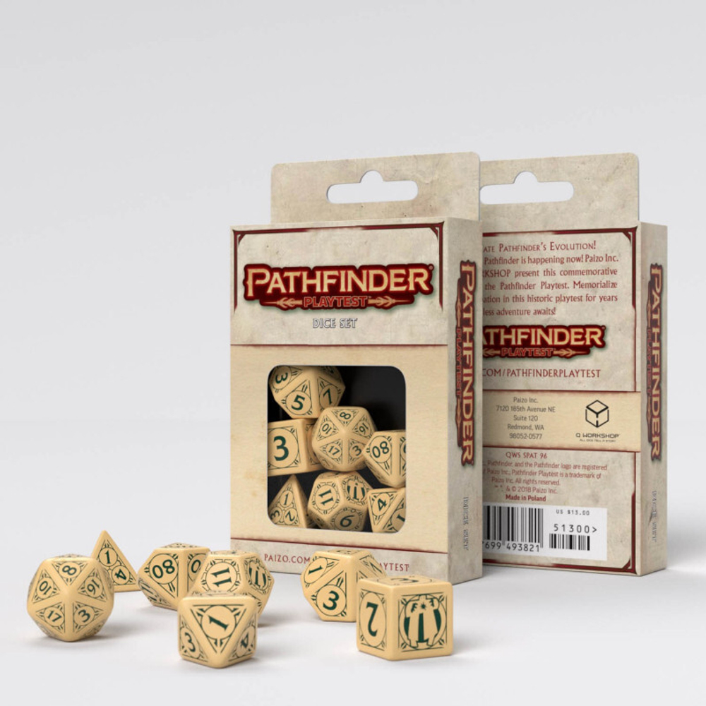 Набор кубиков Pathfinder Playtest Dice set
