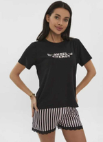 [m]Пижама жен. б/в шорты+футболка 10031