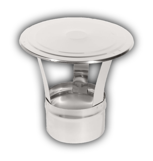 Зонт дымохода для вертикальной системы D80 нержавейка