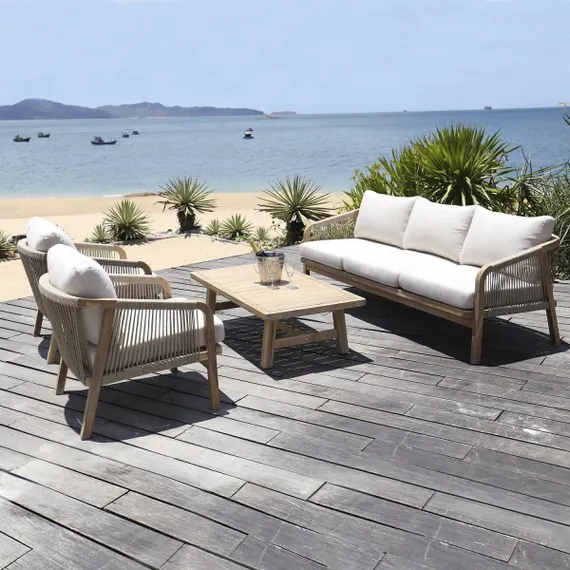 Уличное лаунж-кресло Ravona KD из массива акации