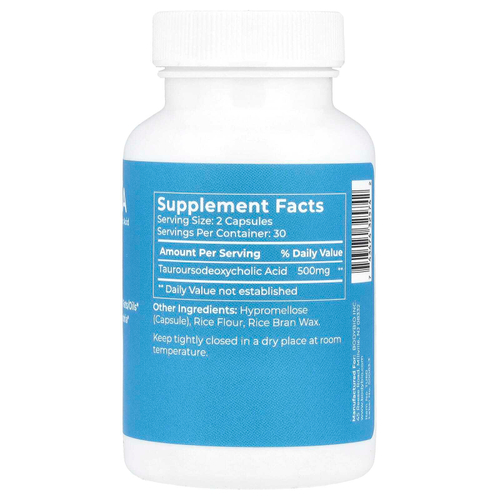 BodyBio, TUDCA, 60 капсул (250 мг на капсулу)