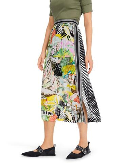 Marc Cain Юбка из струящейся ткани с принтом