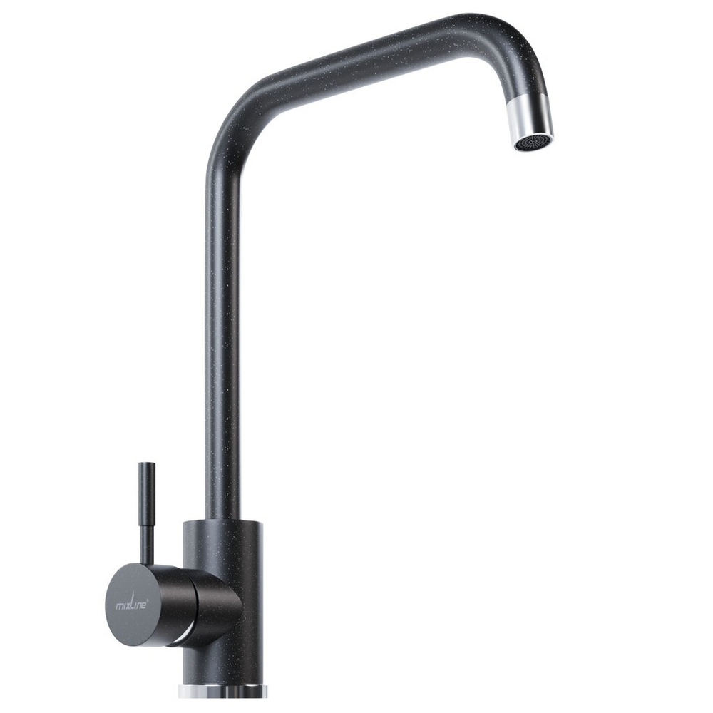 Смеситель для кухни 35к MIXLINE ML-GS12 (343) антрацит высок. излив