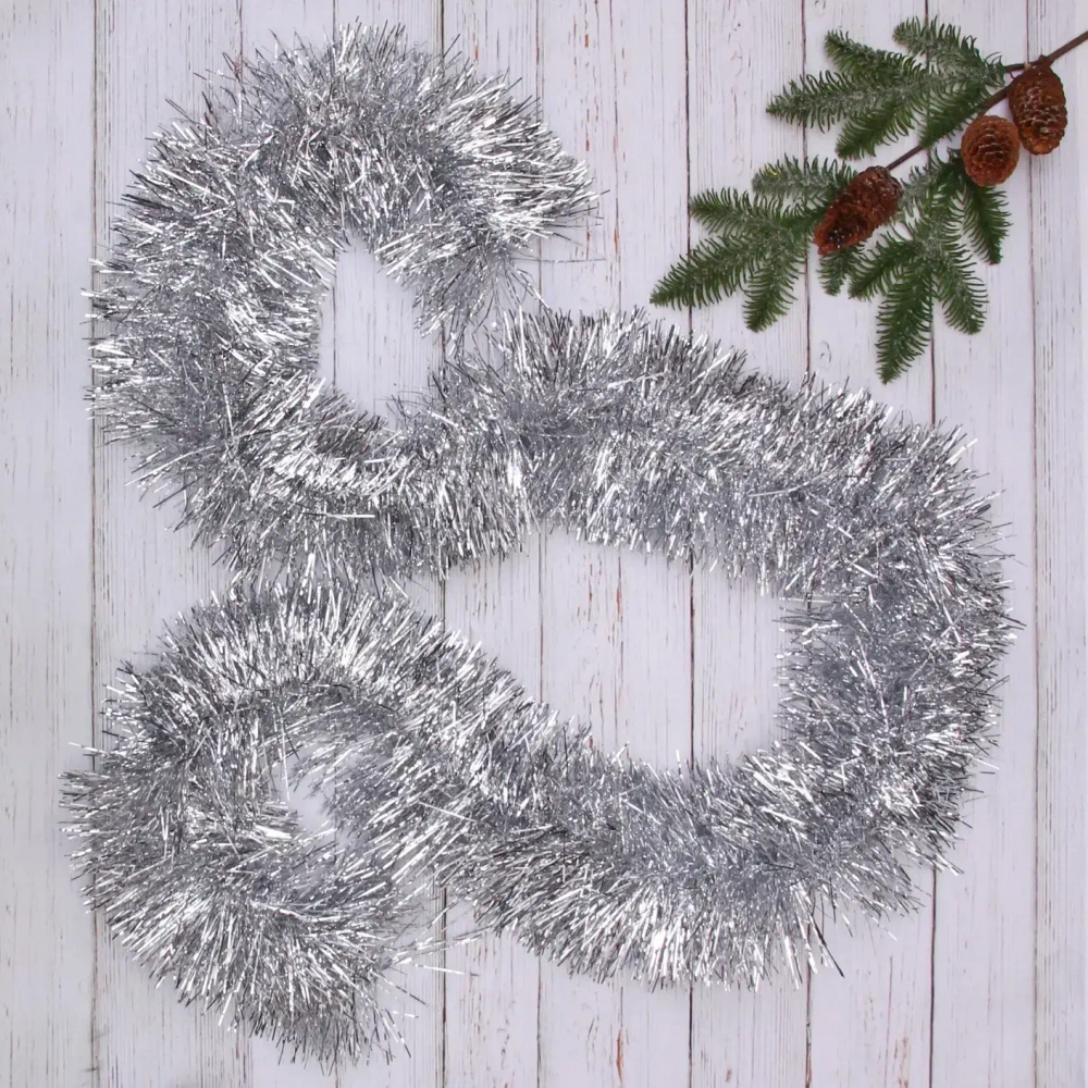 Мишура 2м 17см «Классика», Серебро