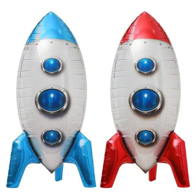 Фольгированный шар-фигура 3D «Ракета» красный/ синий, 81см