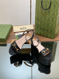 Gucci Horsebit Flatform Sandal