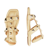 Кожаные босоножки TWINSET - нюд(221TCP054)