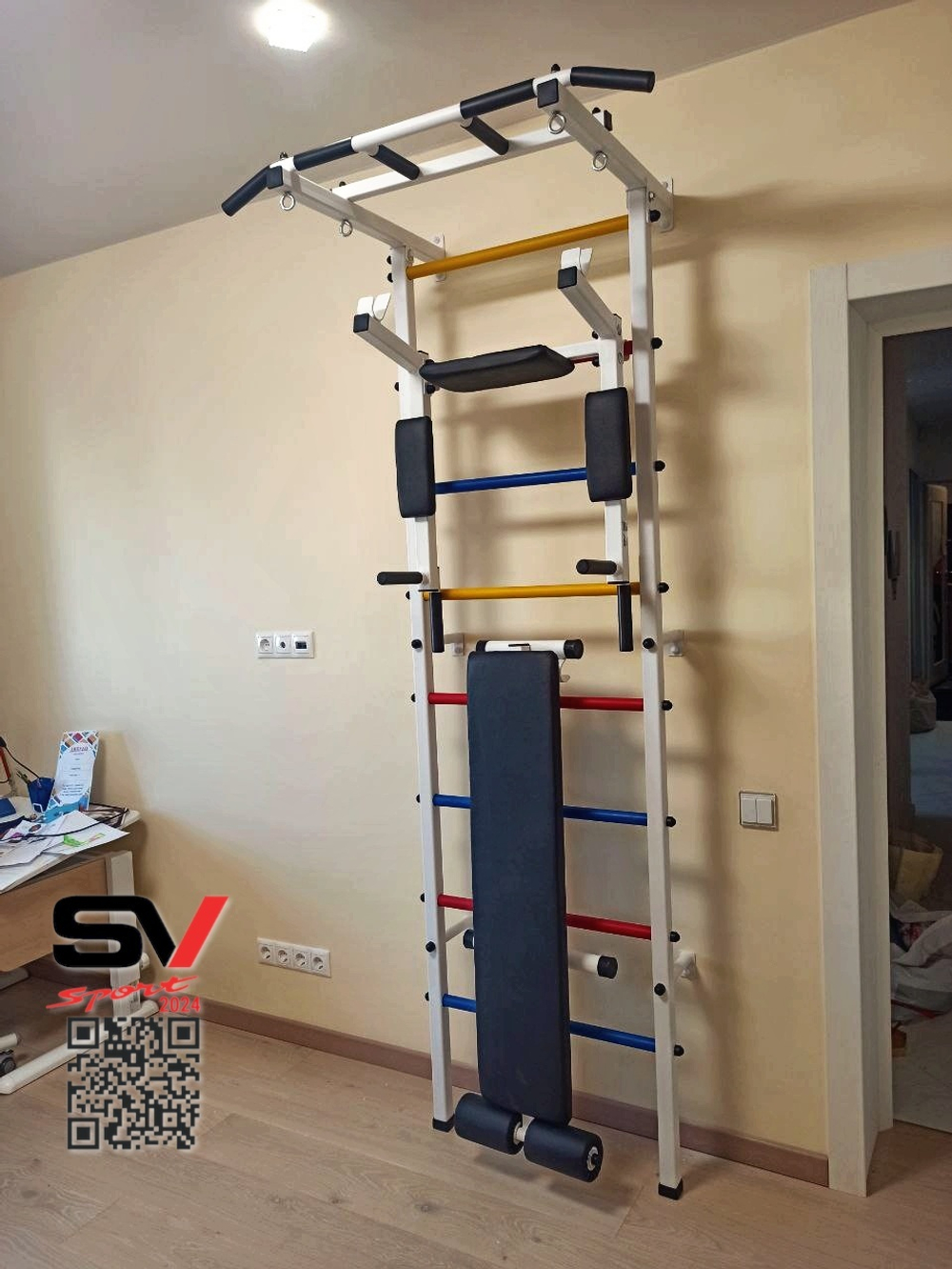 Монтаж шведской стенки Sv Sport в бетонные, кирпичные стены