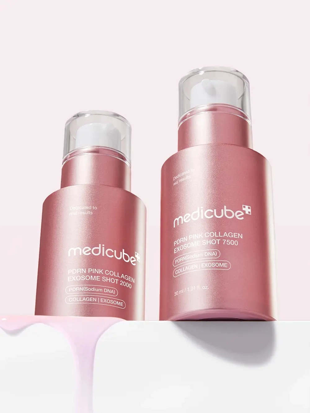 Medicube Сыворотка с микроиглами, ПДРН и экзосомами против морщин и пигментации PDRN Pink Collagen Exosome Shot 7500 30 мл