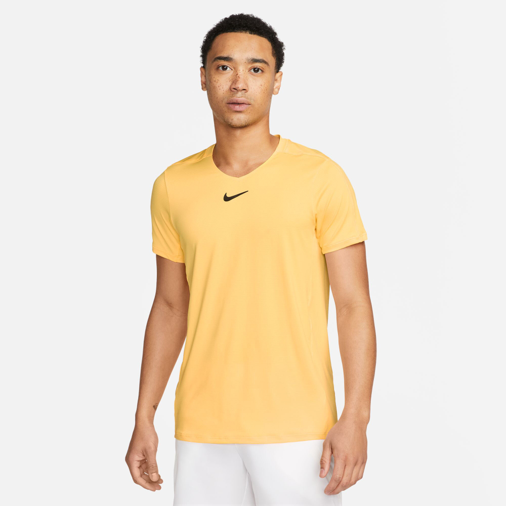 Мужское теннисное поло Nike Dri-Fit Advantage Court T-Shirt Men - Yellow