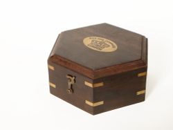 Nautical Морской компас в деревянном футляре