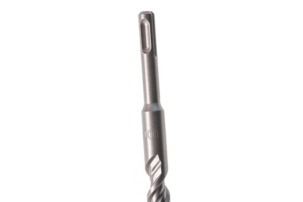 Бур по бетону, двойная спираль, Cobalt W-tip, 16x260 мм, SDS PLUS, серый