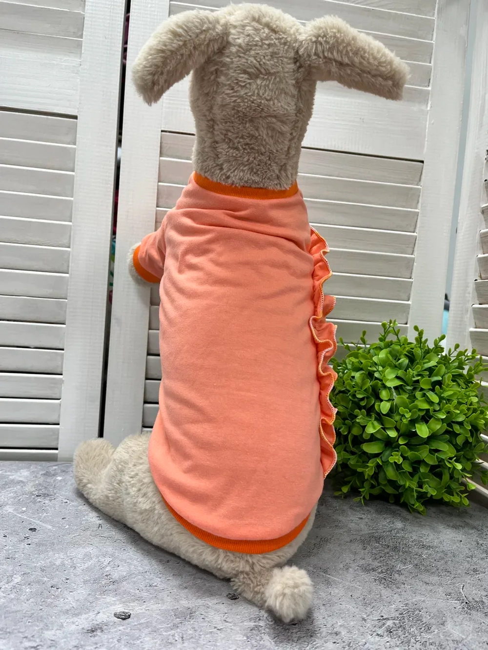 Трикотажная футболка для собак и кошек с рукавом