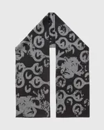 Шарф Antyqua Binary Bean черный