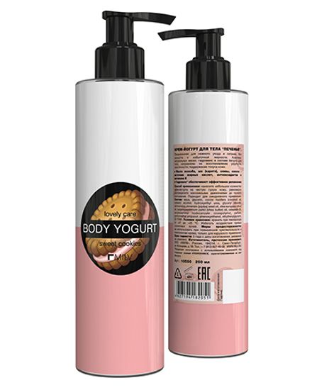 Крем-йогурт двухцветный "Печенье" 250мл. MILV