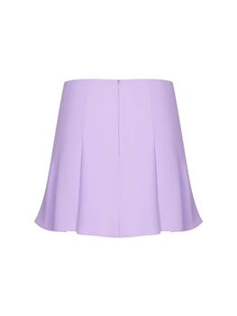 Мини юбка из крепа со складками