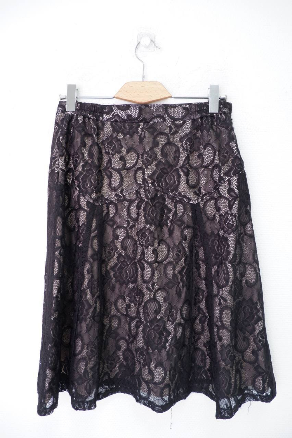 Юбка с кружевом 44 размер