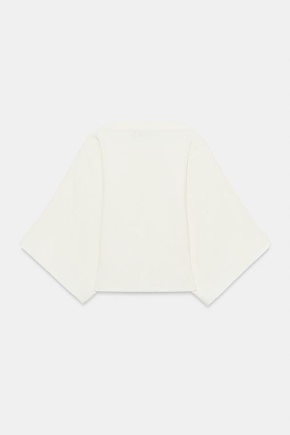 ZARA СВИТЕР С РУКАВАМИ-КРЫЛЫШКАМИ И ПУГОВИЦАМИ, ЭКРЮ