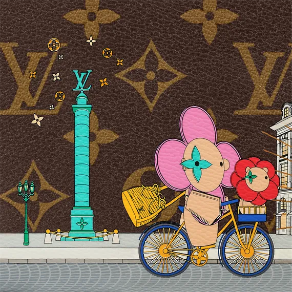 Женский кошелек Louis Vuitton Zippy коричневый