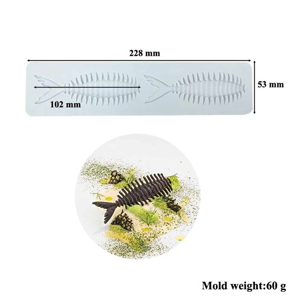 Силиконовый коврик для декора "Рыбки" LFM-129