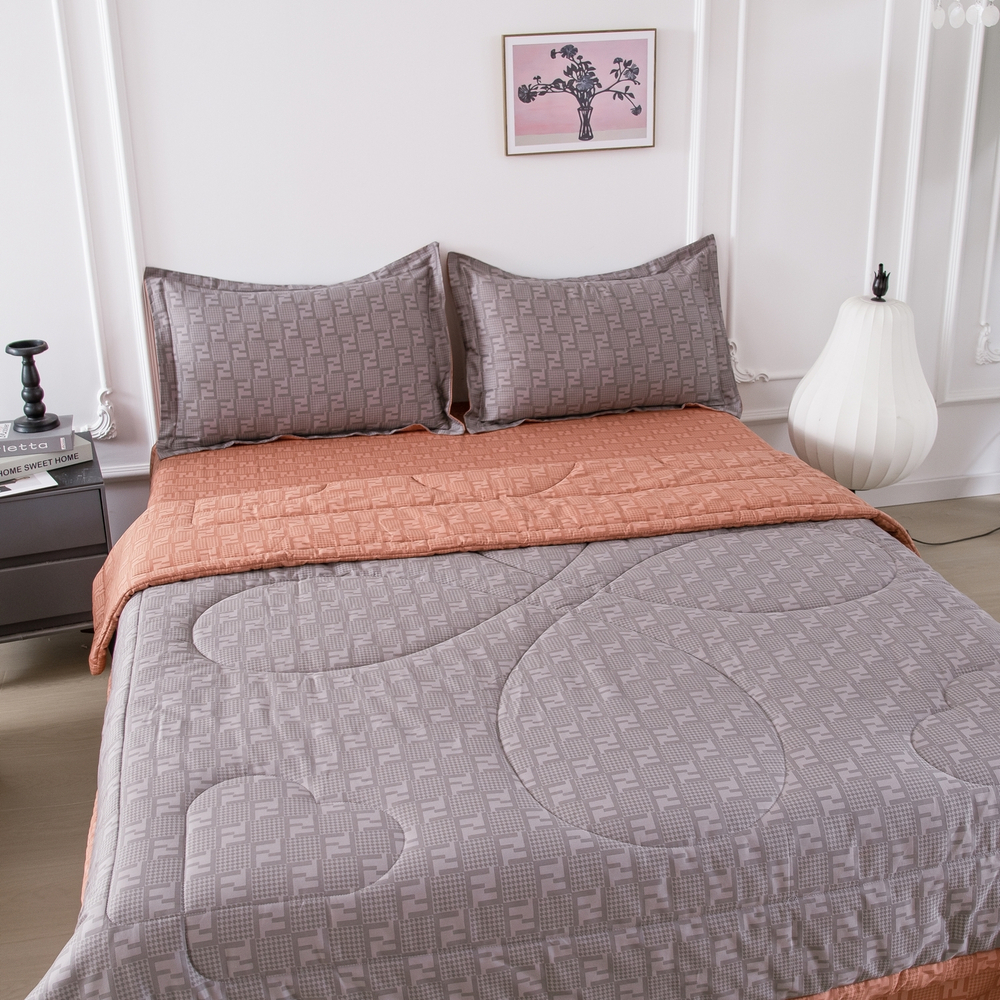 Комплект постельного белья Сатин с Одеялом 100% хлопок 160x80 на резинке OBR165