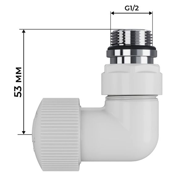 Набор термостатический трехосевой Royal Thermo Design Pro 15мм М30х1,5 (Белый) купить в Москве и Московской области по низкой цене с доставкой по России — (3) Набор термостатический трехосевой Royal Thermo Design Pro 15мм М30х1,5 (Белый) — (3)